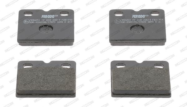 FERODO PREMIER ECO FRICTION FDB1983 Brake pad set not prepared for wear indicator, without accessories