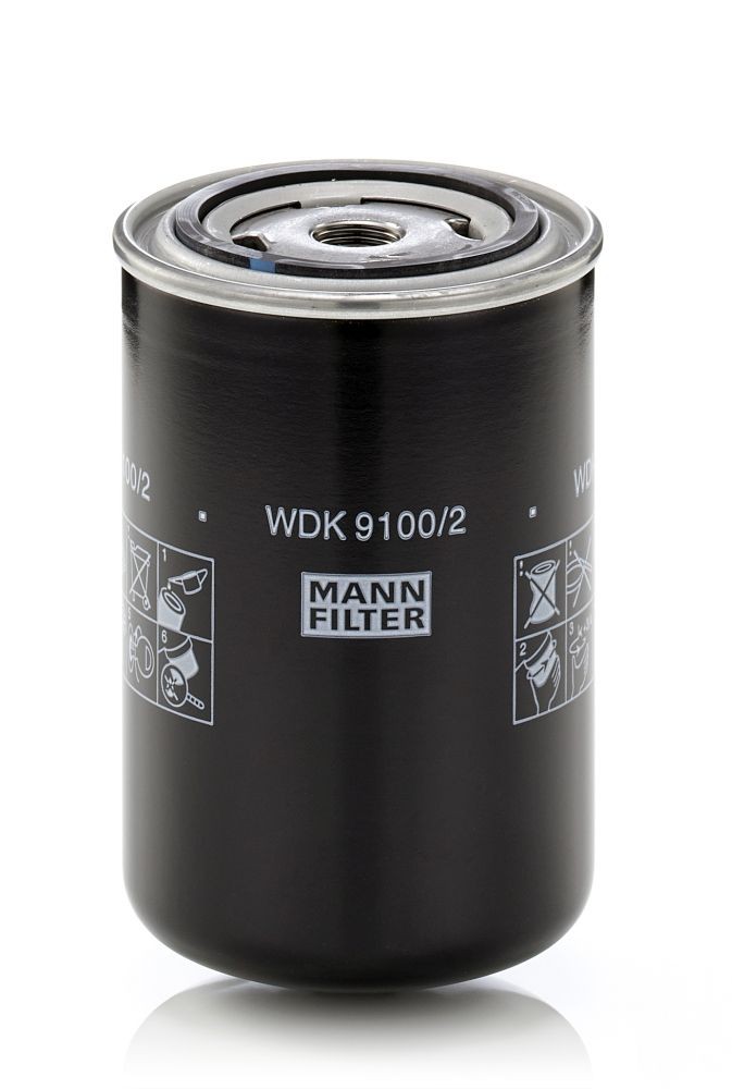 MANN-FILTER Spin-on Filter, for high pressure levels Height: 144mm Inline fuel filter WDK 9100/2 buy