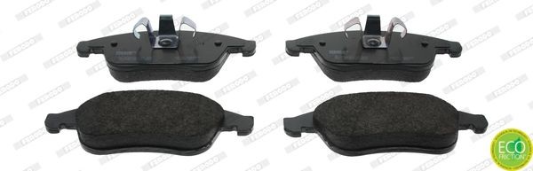 FERODO PREMIER ECO FRICTION FDB4068 Brake pad set not prepared for wear indicator, with piston clip, without accessories