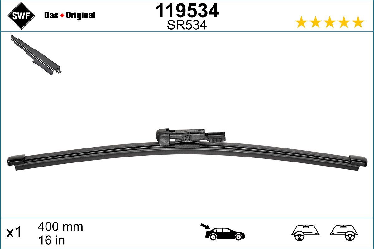 Opel VIVARO Windscreen wiper blades 15084212 SWF 119534 online buy