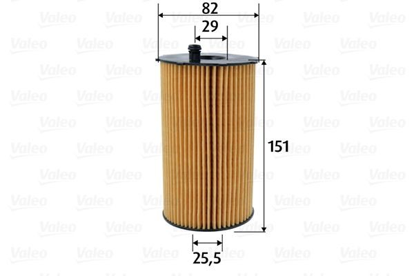 VALEO Filter Insert Inner Diameter 2: 29, 26mm, Ø: 82mm, Height: 151mm Oil filters 586601 buy