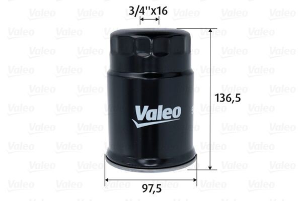 VALEO Spin-on Filter Height: 137mm Inline fuel filter 587758 buy