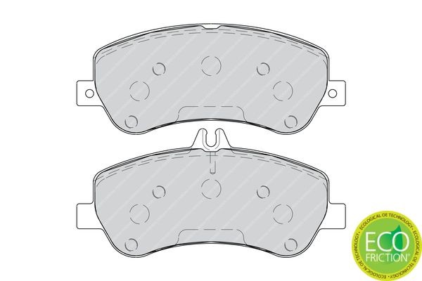 FERODO Brake pad kit FDB4219 suitable for GLK X204