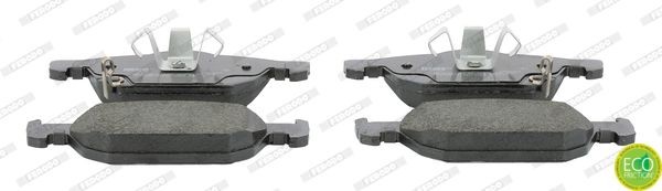 24796 FERODO PREMIER ECO FRICTION with acoustic wear warning, with piston clip, without accessories Height 1: 62,3mm, Height: 55,1mm, Width: 155,2mm, Thickness: 17,8mm Brake pads FDB4269 buy
