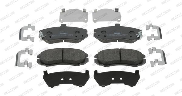 FERODO PREMIER ECO FRICTION FDB4303 Brake pad set with acoustic wear warning, with accessories
