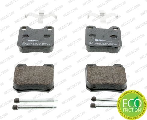 21050 FERODO PREMIER ECO FRICTION not prepared for wear indicator, with accessories Height: 61mm, Width: 62mm, Thickness: 15,6mm Brake pads FDB525 buy