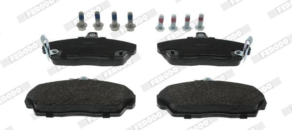 FERODO PREMIER ECO FRICTION FDB613 Brake pad set with acoustic wear warning, with brake caliper screws, with accessories