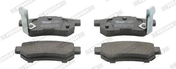 FDB621 Set of brake pads FDB621 FERODO with acoustic wear warning, without accessories