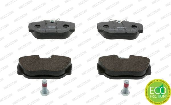 FDB660 FERODO Brake pad set SAAB prepared for wear indicator, with brake caliper screws, with accessories