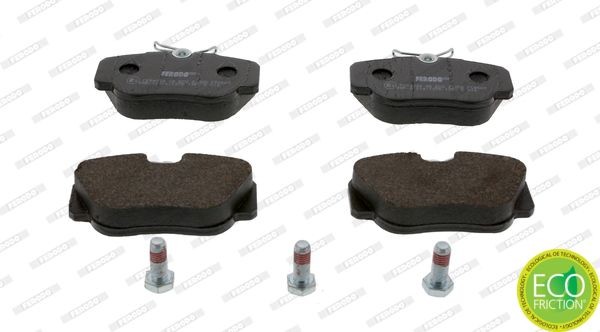 FERODO PREMIER ECO FRICTION FDB669 Brake pad set prepared for wear indicator, with brake caliper screws, with accessories