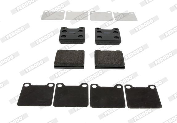FDB704 Set of brake pads FDB704 FERODO not prepared for wear indicator, without accessories