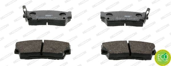 FERODO PREMIER ECO FRICTION FDB712 Brake pad set with acoustic wear warning, without accessories