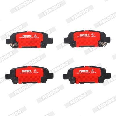 FDB998 Set of brake pads FDB998 FERODO prepared for wear indicator, without accessories