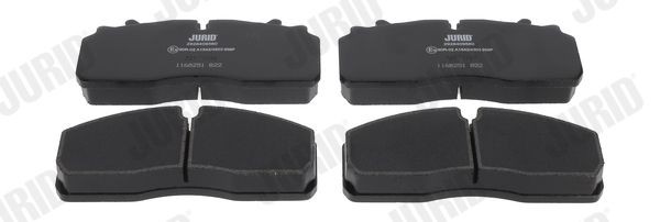 JURID 2928409560 Brake pad set prepared for wear indicator, without accessories