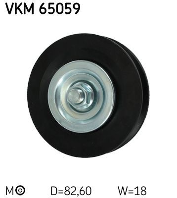 SKF VKM 65059 Tensioner pulley, v-belt VW SHARAN 2007 price