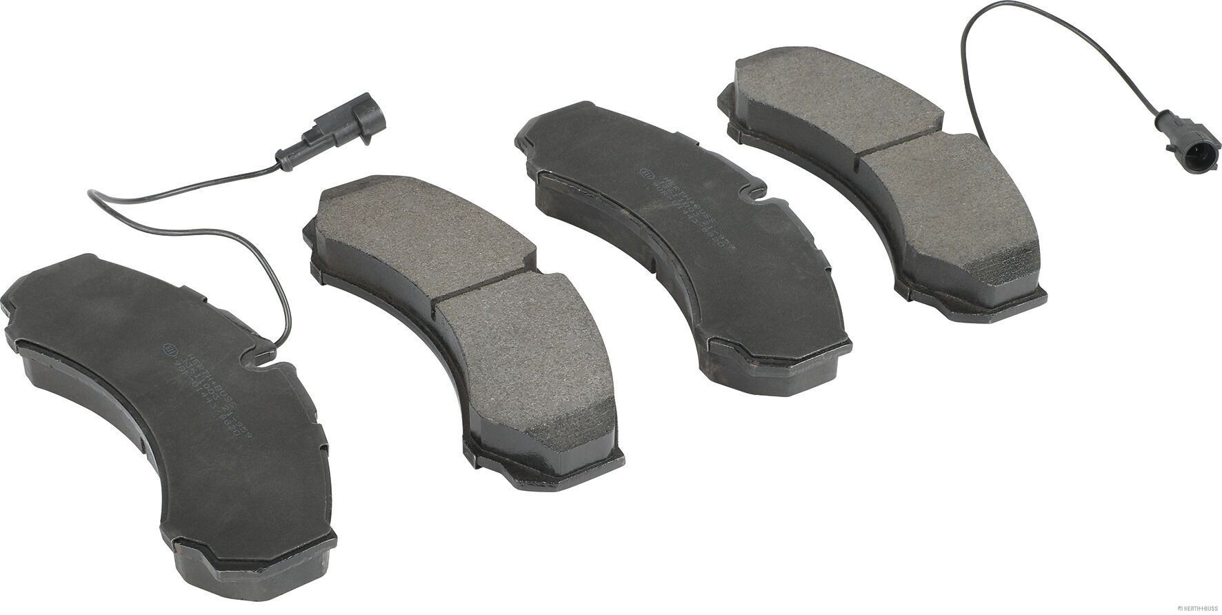 HERTH+BUSS JAKOPARTS with acoustic wear warning Height: 66,5mm, Width: 165mm, Thickness: 20,3mm Brake pads J3611003 buy