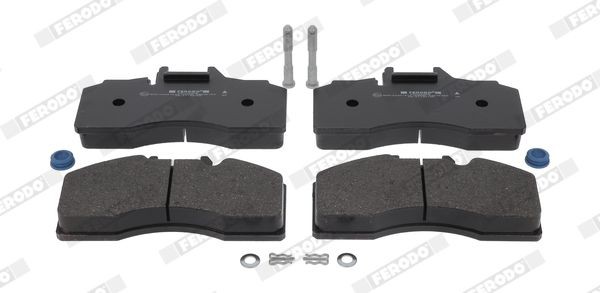 FERODO FCV4282B Brake pad set prepared for wear indicator, with accessories