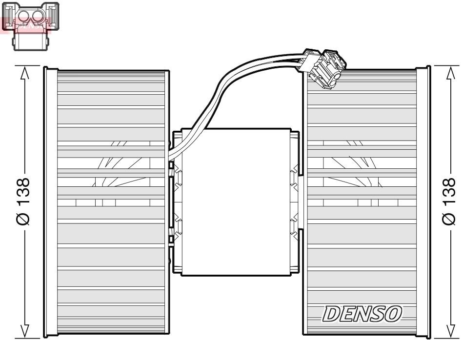 DENSO Interior Blower DEA05006 BMW X3 2009