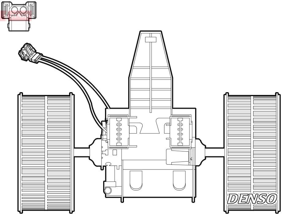 DENSO DEA05009 Heater blower motor 6 933 910