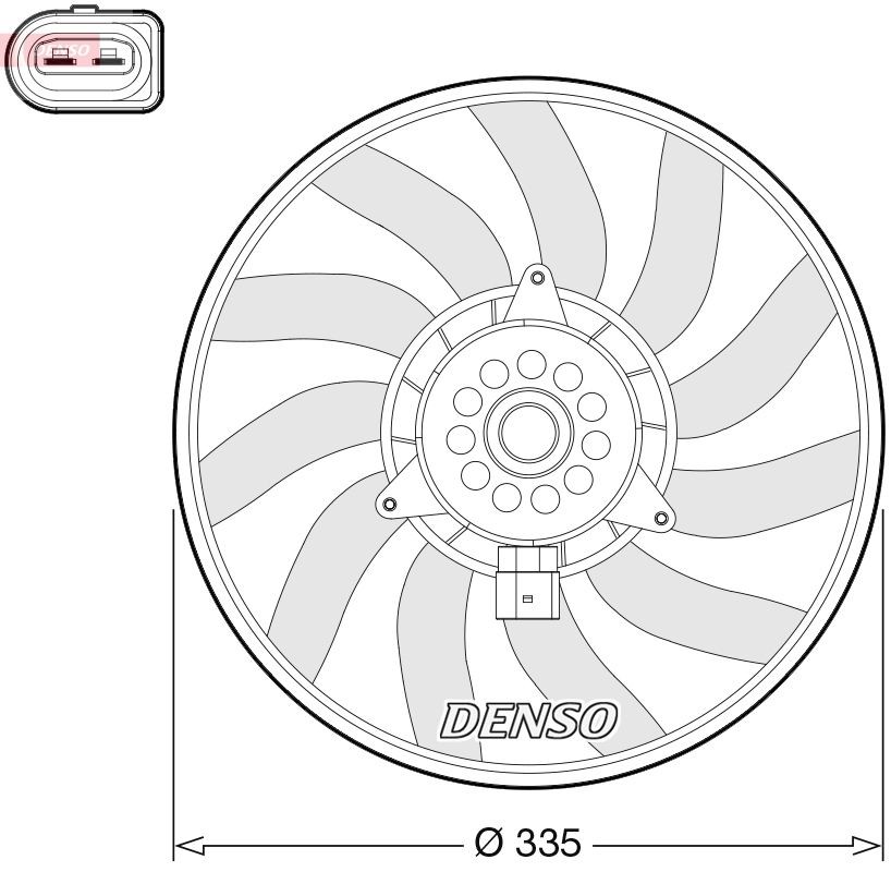 DENSO 12V Cooling Fan DER02008 buy