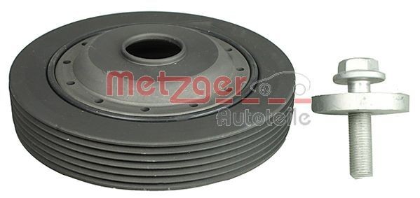 METZGER 6400009 Crankshaft pulley Ø: 134mm, Number of ribs: 6, with screw