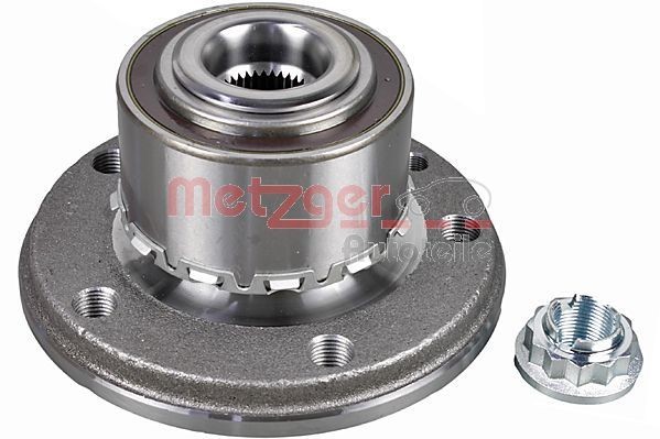 WM 3646 METZGER Wheel hub assembly JAGUAR with wheel hub, with integrated magnetic sensor ring