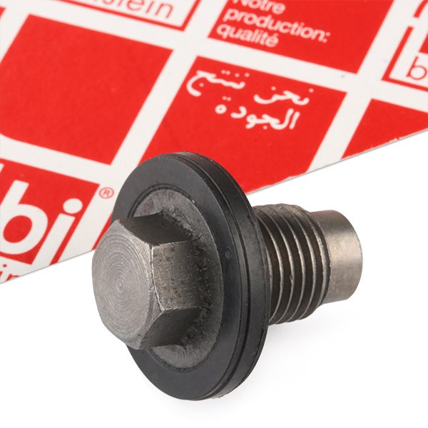 FEBI BILSTEIN 108810 Sealing Plug, oil sump Steel, Spanner Size: 13, with seal ring