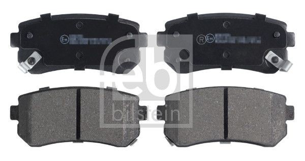 116260 Set of brake pads 116260 FEBI BILSTEIN Rear Axle, with acoustic wear warning