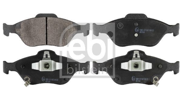 D2003-9233 FEBI BILSTEIN Front Axle, with acoustic wear warning, with piston clip Width: 61,1, 58,3mm, Thickness 1: 16,8mm Brake pads 116267 buy