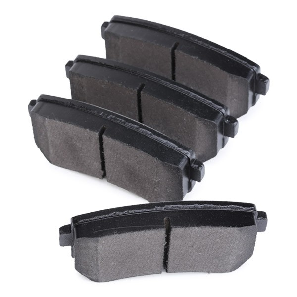116270 Set of brake pads 116270 FEBI BILSTEIN Rear Axle, with acoustic wear warning, with anti-squeak plate, with fastening material