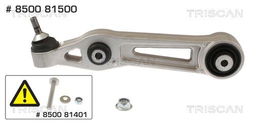 8500 81500 TRISCAN Control arm IVECO with ball joint, with rubber mount, Control Arm