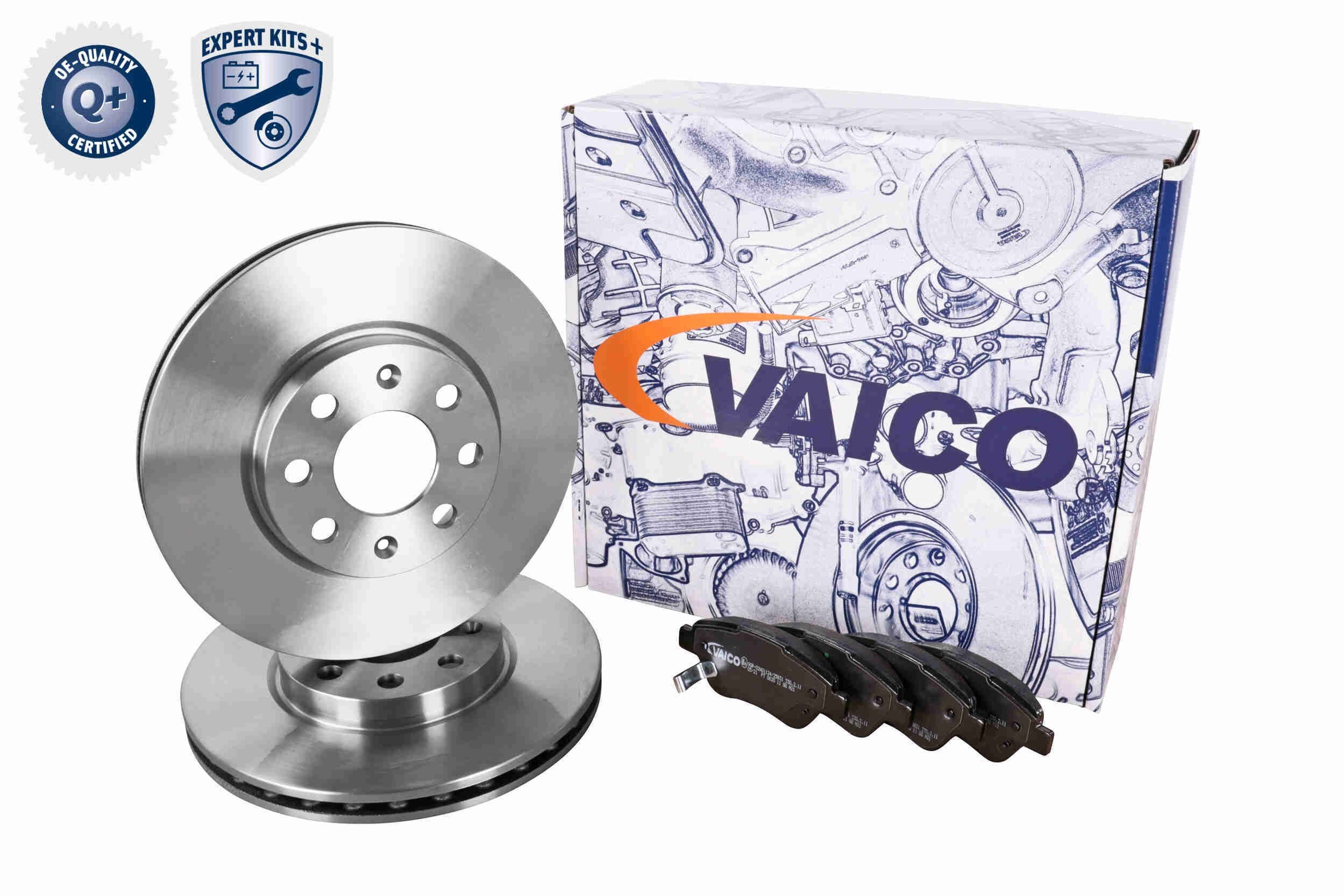 00569 065 VAICO Front Axle, Vented, with brake discs and brake pads, with acoustic wear warning Ø: 257mm, Brake Disc Thickness: 22mm Brake discs and pads V40-1614 buy