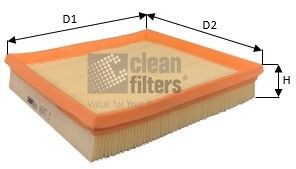 Original CLEAN FILTER Engine air filters MA3477 for VW GOLF