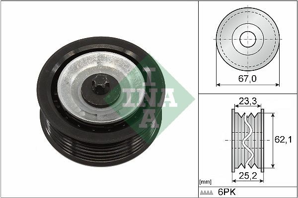 INA Ø: 67mm Deflection / Guide Pulley, v-ribbed belt 532 0619 10 buy