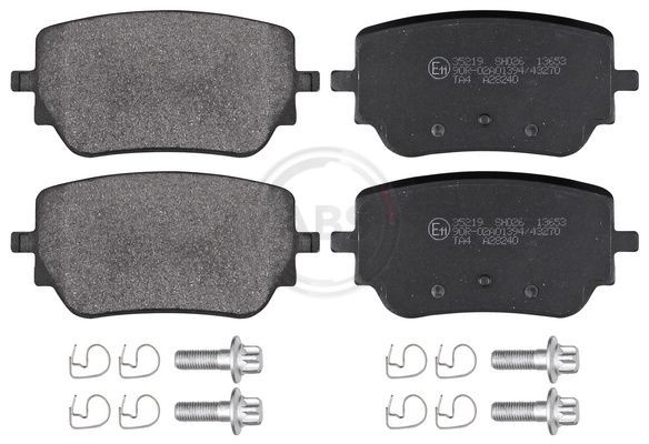 A.B.S. not prepared for wear indicator Height 1: 54,2mm, Width 1: 113mm, Thickness 1: 17,2mm Brake pads 35219 buy