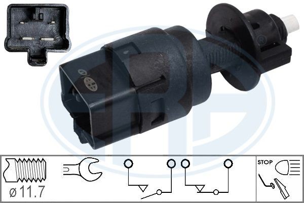 ERA 330972 HONDA Brake light pedal switch in original quality