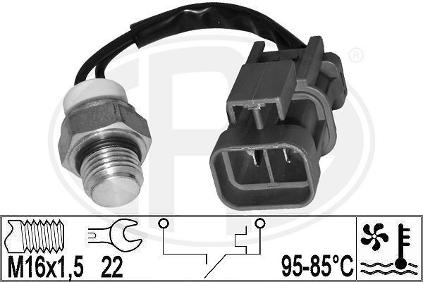 ERA Number of pins: 2-pin connector Radiator fan switch 331040 buy