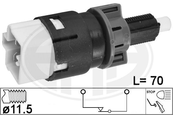 ERA Electric, 2-pin connector Number of pins: 2-pin connector Stop light switch 331045 buy