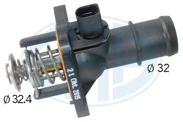 ERA 350430A Engine thermostat Opening Temperature: 100°C, with seal, Plastic, with housing