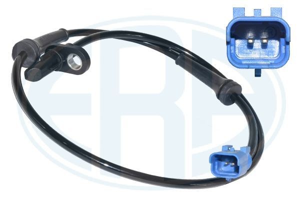 ERA 560608A ABS sensor Rear Axle Left, Rear Axle Right, with cable, 2-pin connector, 740mm, 27mm