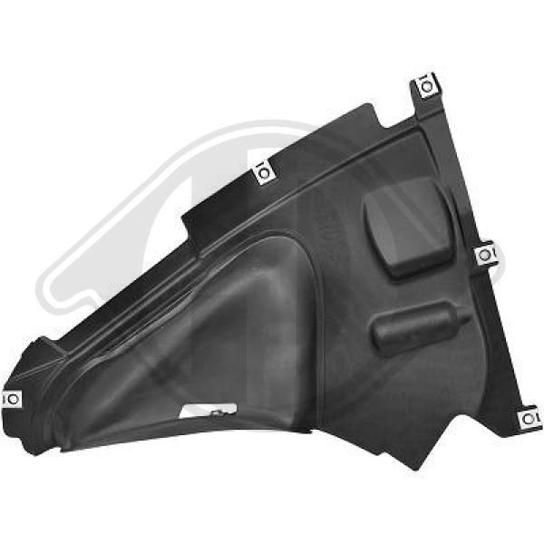 DIEDERICHS 1217108 Panelling, mudguard Right Front, Front Section