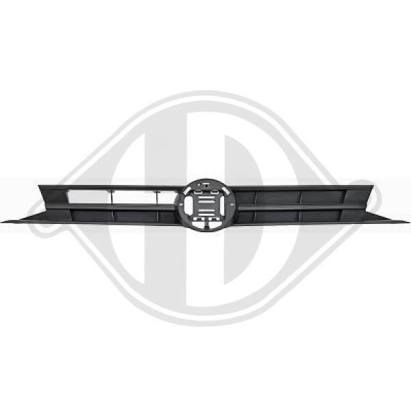 DIEDERICHS 2209040 Front grill VW POLO 2010 in original quality