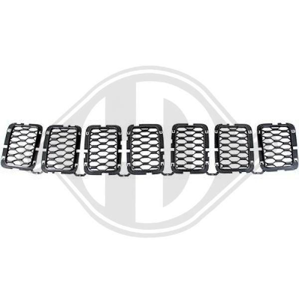 DIEDERICHS 2613241 JEEP Grille assembly in original quality