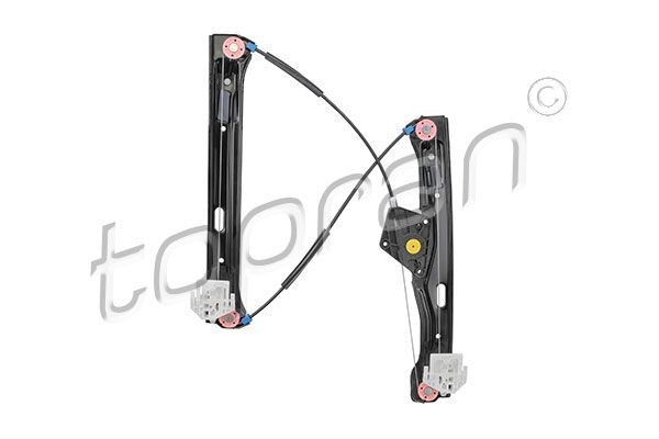 TOPRAN 503 087 Window regulator Right Front, Operating Mode: Electric, without electric motor