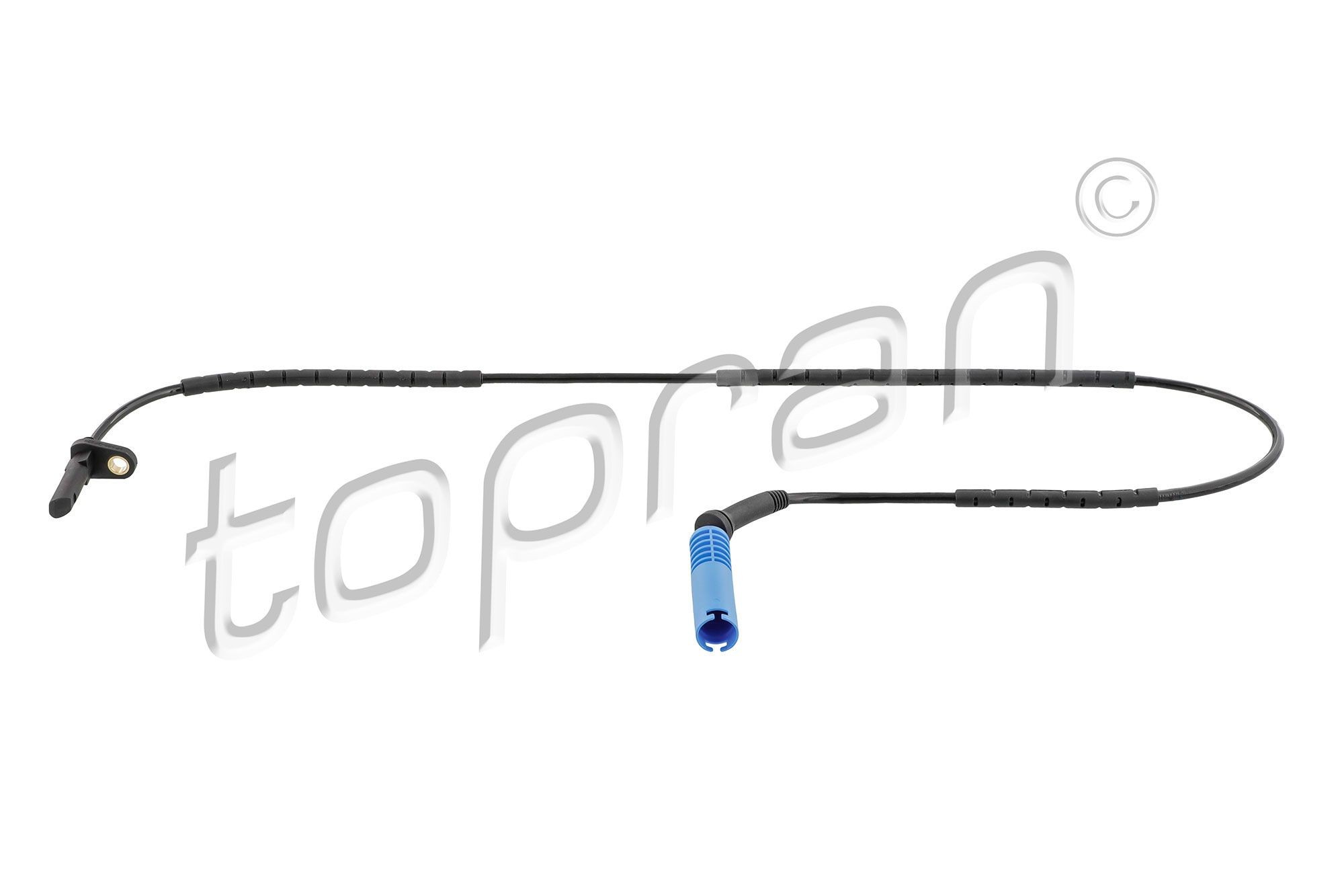 622 453 TOPRAN Wheel speed sensor MITSUBISHI Rear Axle Left, Rear Axle Right, with cable, for vehicles with ABS, 2-pin connector, 1020mm, round