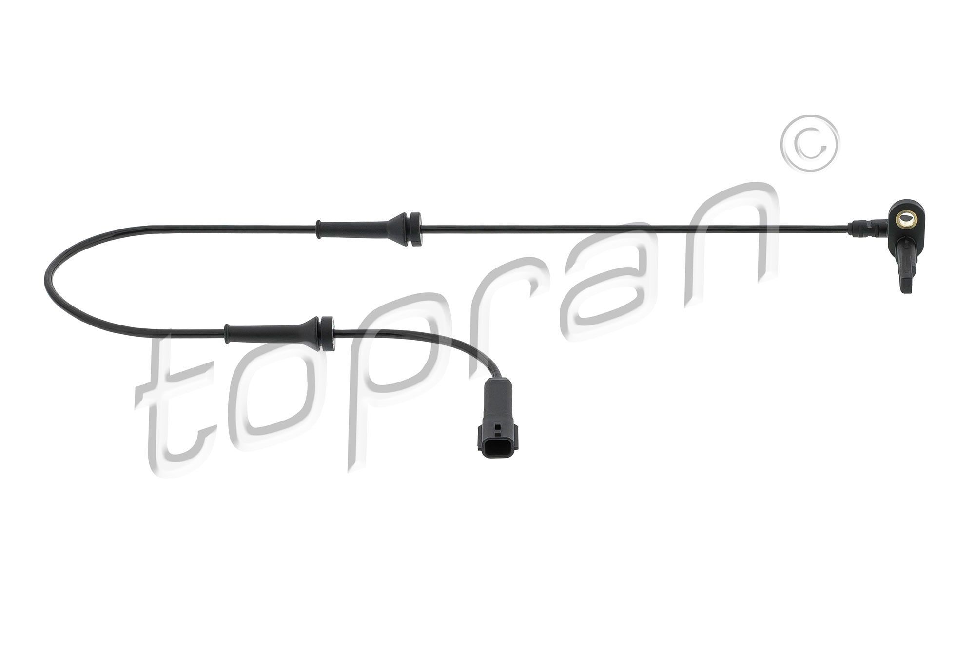 TOPRAN 622 756 ABS sensor Front Axle Left, Front Axle Right, with cable, for vehicles with ABS, 730mm