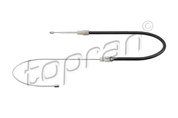 TOPRAN 631 751 Hand brake cable Left Rear