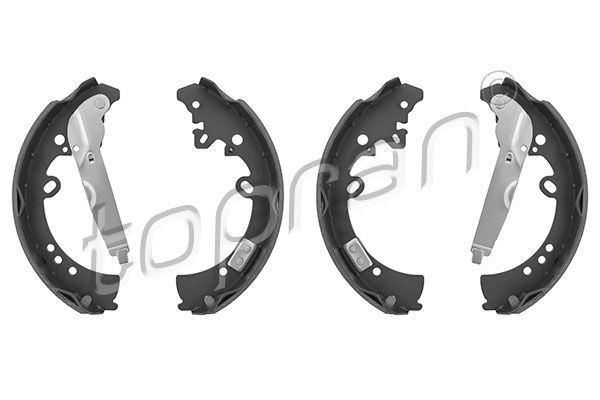 TOPRAN 633 909 Brake Shoe Set Rear Axle, 295 x 62 mm, with mounting manual, with E quality seal