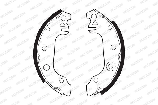 FERODO PREMIER 178 x 32 mm, with accessories Thickness: 3,5mm, Width: 32mm Brake Shoes FSB4 buy