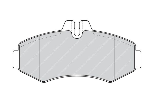 Mercedes SPRINTER Set of brake pads 1512263 FERODO FVR1304 online buy